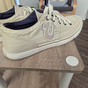 True Religion canvas sneakers size 11